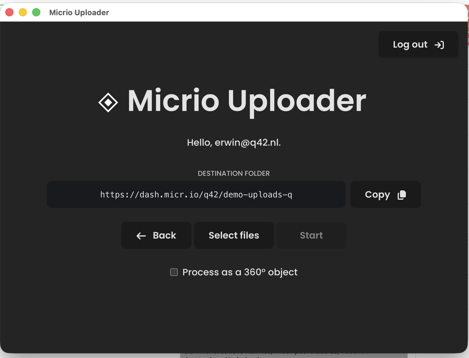 Uploader tool